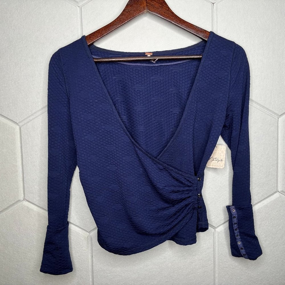 Free People Blue top - women's extra small